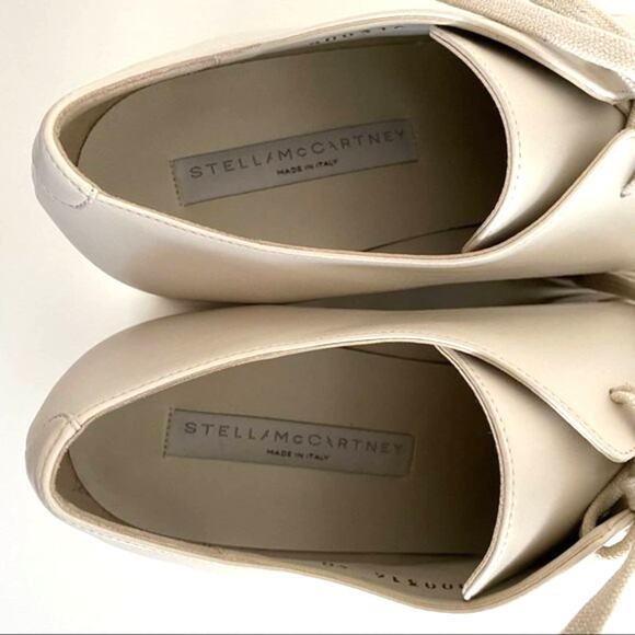 New Stella McCartney Elyse Ivory Vegan 80mmPlatform Shoes Size 40 / US 10 - Picture 11 of 15